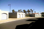 Lockable remote controlled garage and secure parking bay