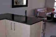 Granite worktops at the breakfast bar