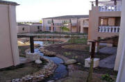 Landscaped gardens with ponds and streams