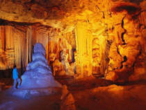 One of the many caverns in the Cango Caves in Oudshoorn